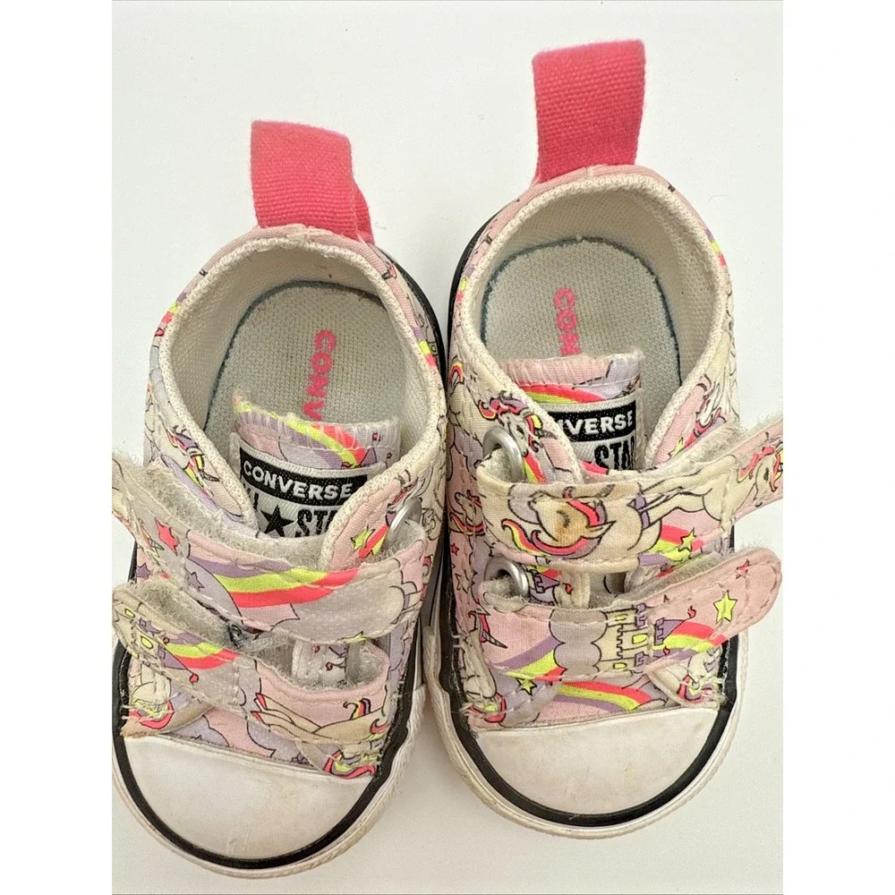 Converse All Star Unicorn Shoes With Loop Straps -‎ Size 2 Infant/Toddler
